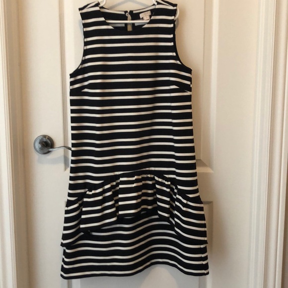 J Crew Factory classic stripe dress sz xs - Picture 1 of 7